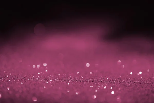 Abstract Blurred Pink Glitter Dark Background — Stock Photo, Image