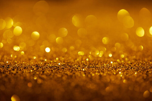 Abstract Background Gold Glitter Bokeh — Stock Photo, Image