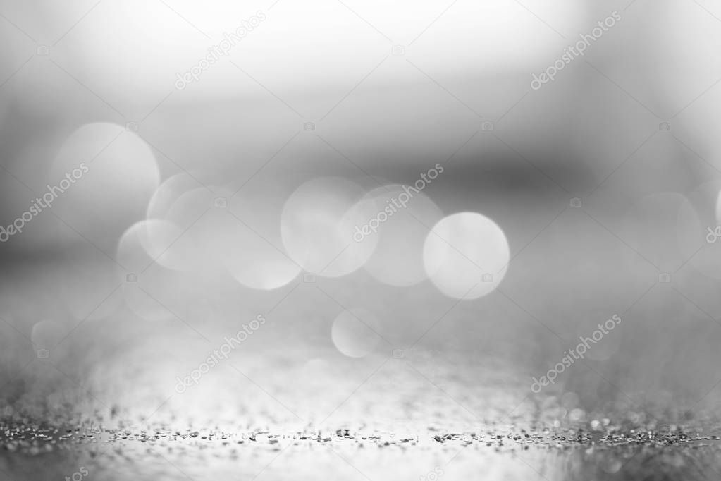 abstract glowing blurred silver festive background