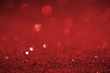 abstract red glitter with bokeh on background clipart