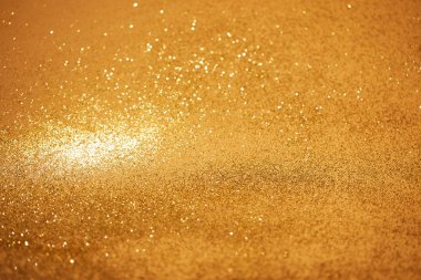 golden christmas background with shiny glitter clipart