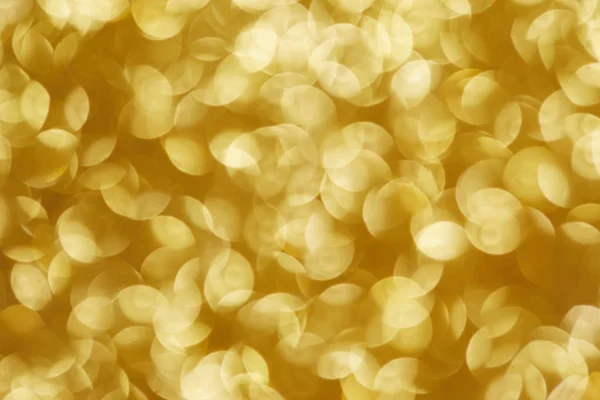 Yellow Glittering Bokeh Christmas Background — Stock Photo, Image