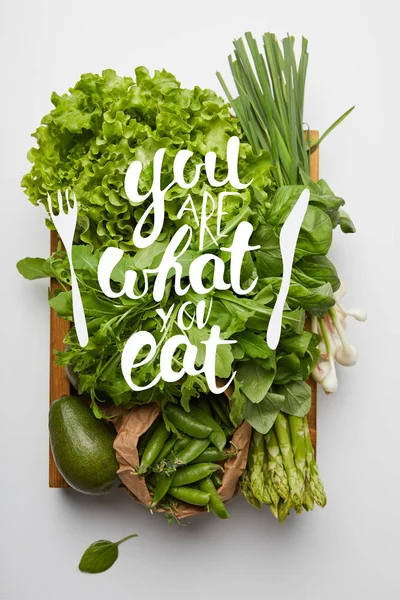 Top View Various Ripe Vegetables Box White Surface You What — Stock Photo, Image