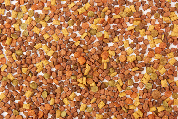 full frame image of pile of pet food background