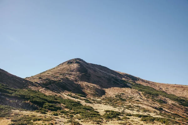 scenic view of mountain under blue sky, Carpathians, Ukraine