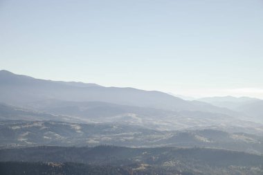 Sisli dağlar manzara, Karpatlar, Ukrayna