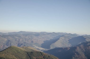 yeşil dağların manzara, Karpatlar, Ukrayna