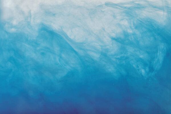artistic texture with blue mixing paint 