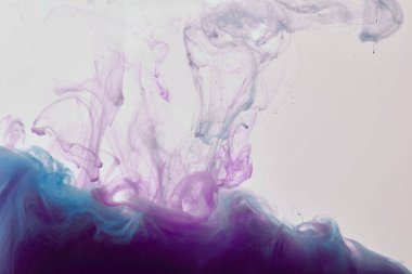 abstract background with purple and blue swirls of paint clipart
