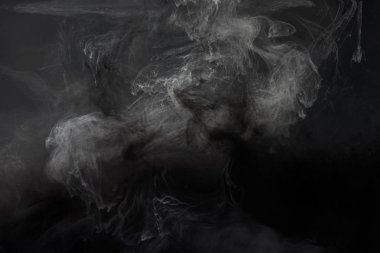 Soyut siyah dokulu gri boya ve swirls