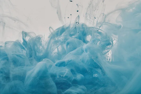 Abstracte Achtergrond Met Blauwe Verf Swirls — Gratis stockfoto