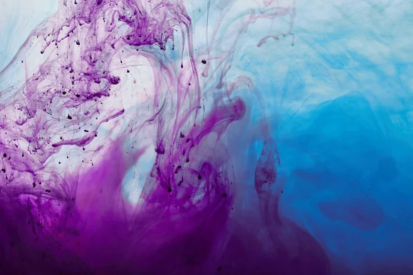Abstract Texture Purple Blue Mixing Paint — Stock Photo, Image