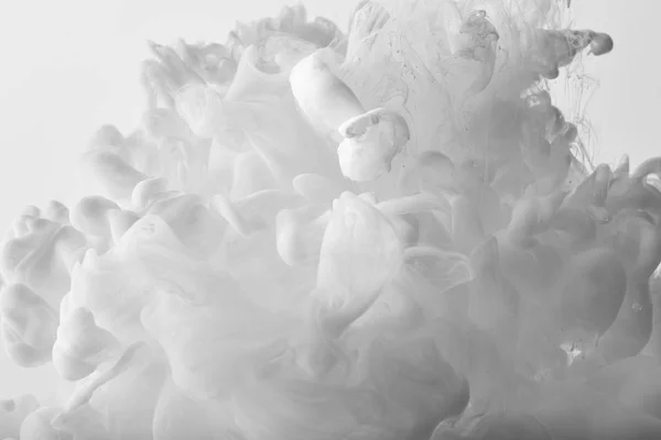 Abstrakcja Biały Swirls Farba Białym Tle — Zdjęcie stockowe