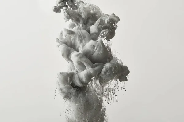 抽象的なモノクロ背景灰色塗料スプラッシュ — ストック写真
