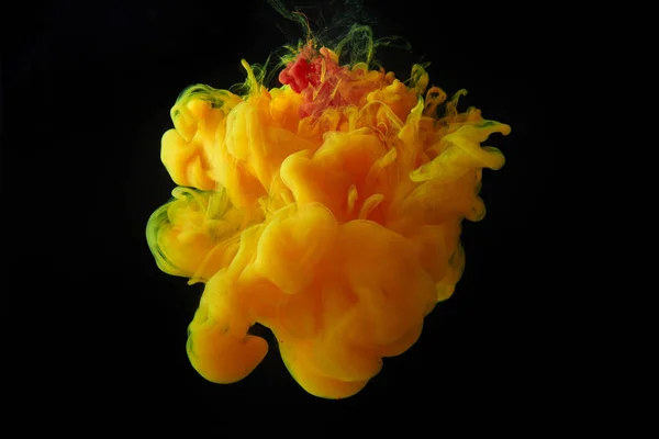 Absztrakt Design Narancssárga Festék Splash — Stock Fotó