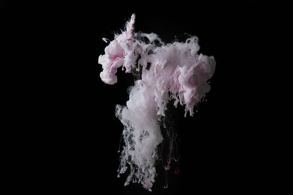 фон с абстрактным светло-розовым всплеском краски
