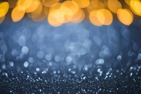 Selective Focus Blurred Sparkling Lights Bokeh — Stock Photo, Image