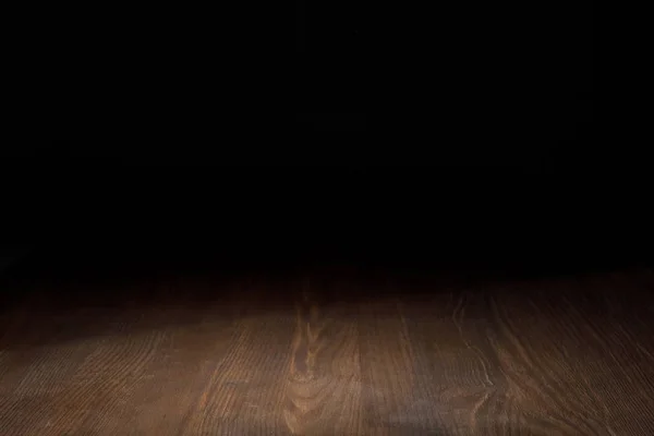 Коричневый Полосатый Деревянный Фон Черном — стоковое фото