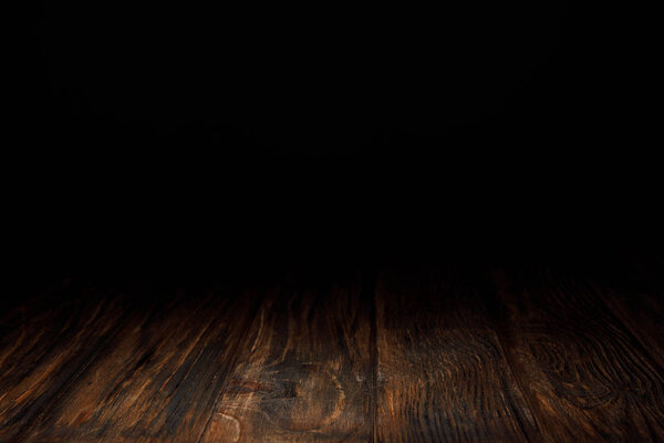 dark brown striped wooden background on black