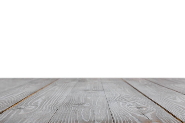 grey striped rustic wooden surface on white