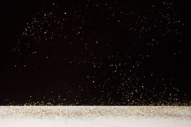 beyaz üzerine siyah izole parlak parlak sparkles tabloyla 