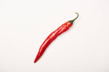 Studio shot of chili pepper on white background clipart
