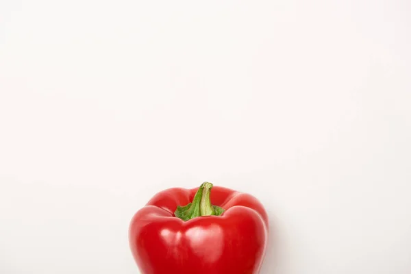 Studio Shot Red Bell Pepper White Background — Stock Photo, Image