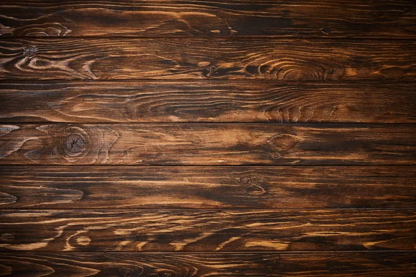 Pohled Shora Texturou Hnědý Dřevěný Stůl — Stock fotografie