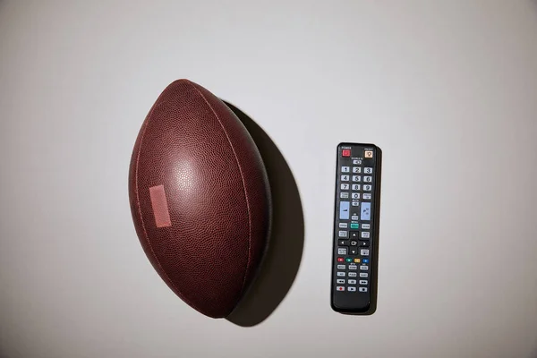 Top View Ball Remote Control White Background — Stock Photo, Image