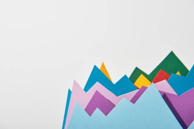 kopya alanı beyaz arka plan üzerinde renkli grafikleri