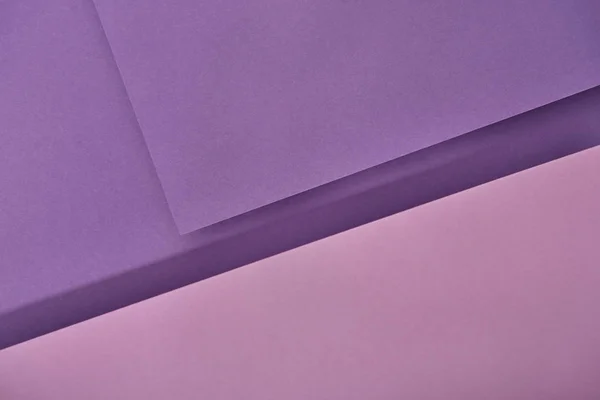 Vista Superior Hojas Papel Violeta Púrpura Con Espacio Copia — Foto de Stock