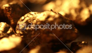 Stüdyo çekim altın unwrought parlak taş dokulu arka plan üzerinde