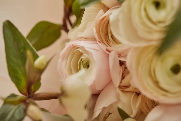 Close Van Boeket Van Witte Pioenrozen — Stockfoto