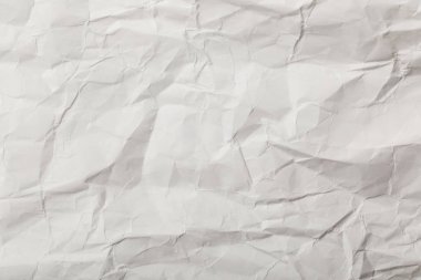 white blank crumpled page with copy space clipart