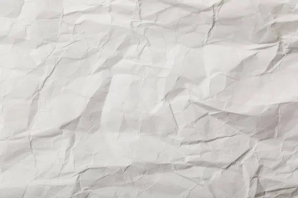 White Blank Crumpled Page Copy Space — Stock Photo, Image