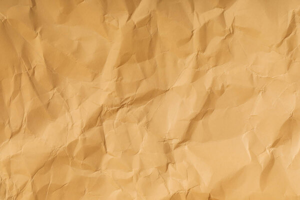 beige blank crumpled page with copy space