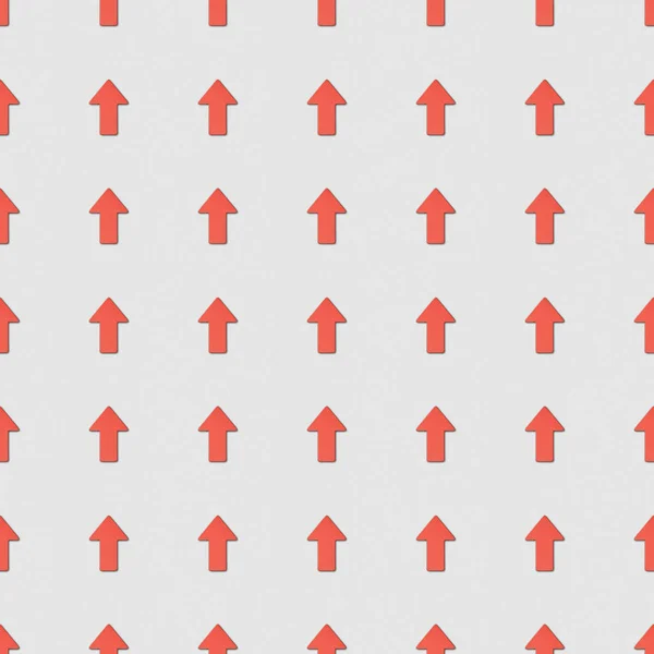 Collage Van Verticale Rode Pijlen Grijze Achtergrond Naadloze Achtergrondpatroon — Stockfoto