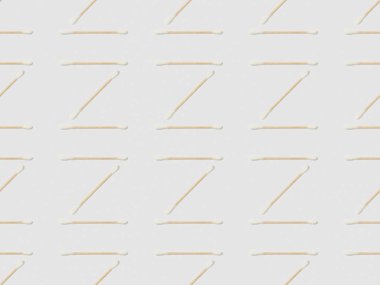 ear sticks on grey background, seamless background pattern clipart