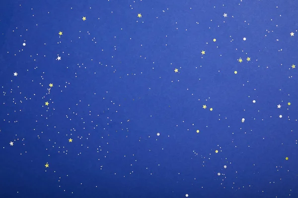 紫罗兰色星空背景的顶部视图与复制空间 地球天概念 — 图库照片
