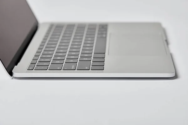 Selective Focus Laptop Copy Space Grey — Stock Photo, Image