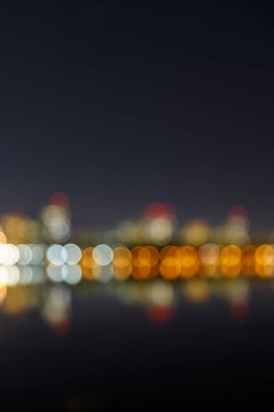 yakın sakin şehir bulanık bokeh ışıkları