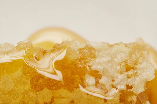 Tło Pyszne Teksturowane Honeycomb Izolowane Beżowy — Zdjęcie stockowe