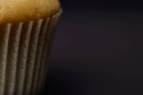 Close Uitzicht Smakelijke Cake Zwart — Stockfoto