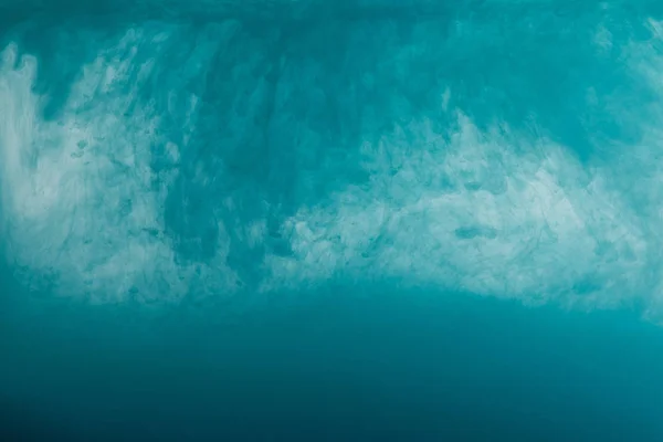 Close View Turquoise Paint Swirls Water — Stock Photo, Image