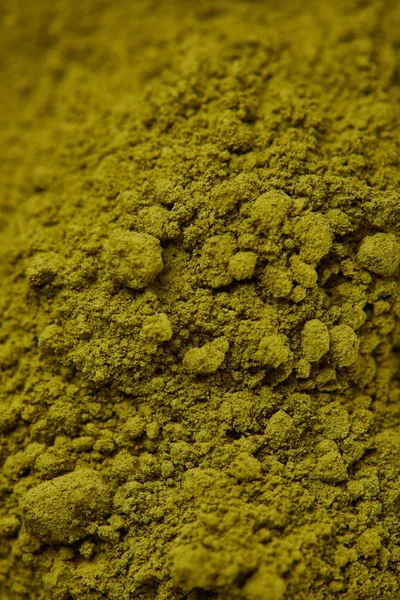 深绿色火柴粉的选择性焦点 — 图库照片