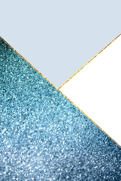 青いきらめき 白と水色の幾何学的背景 — ストック写真