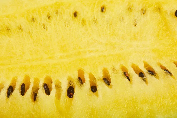 Close View Yellow Juicy Ripe Watermelon Seeds — Stock Photo, Image