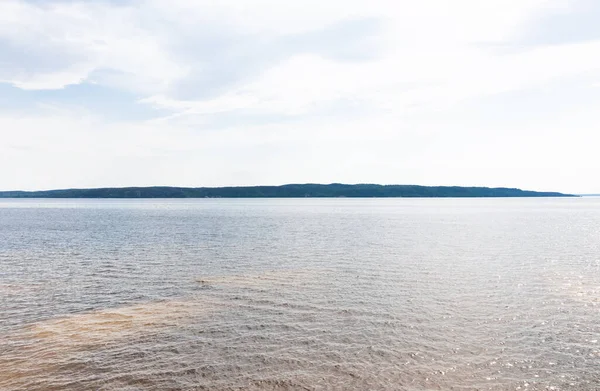 Sunshine Tranquil Pond Sky Clouds — Stock Photo, Image