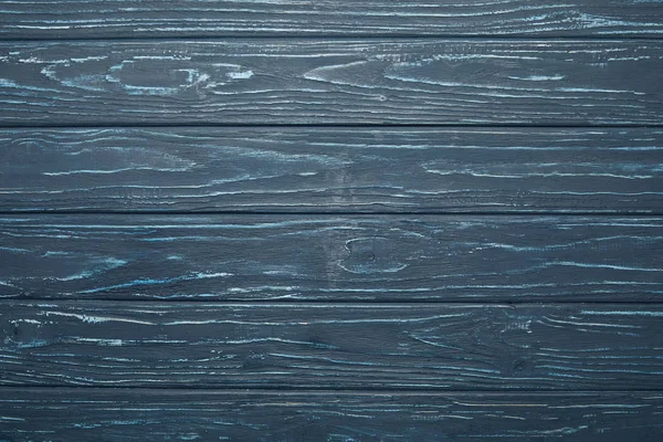 Draufsicht auf dunklen Holzhintergrund mit horizontalen Planken — Stockfoto