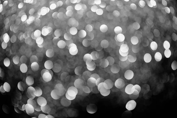 Abstract shiny silver bokeh background — Stock Photo